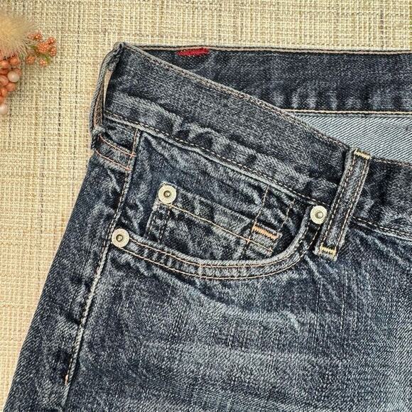 7 For All Mankind‎ Women's Cut-Off Denim Jean Shorts Blue Size 29 Distressed - Picture 3 of 8